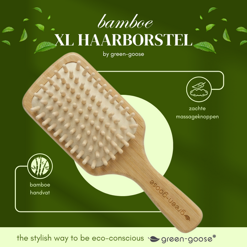 Bamboe Haarborstel XL