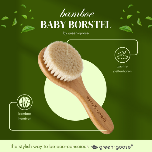 Baby Bamboe Haarborstel
